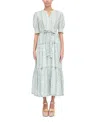 Hill House Home The Yara Short Sleeve Dress In Blue