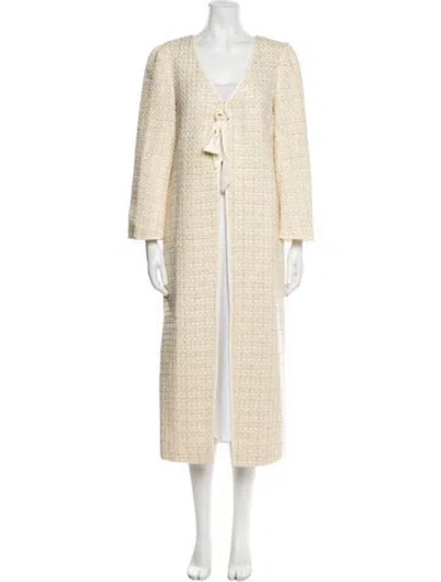 Pre-owned Hill House Home Wool Faux Fur Coat W/ Tags