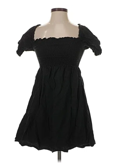 Pre-owned Hill House Short Sleeve Top Black Strapless Neckline Tops