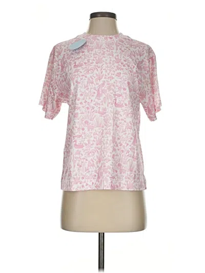 Pre-owned Hill House Short Sleeve T-shirt In Pink