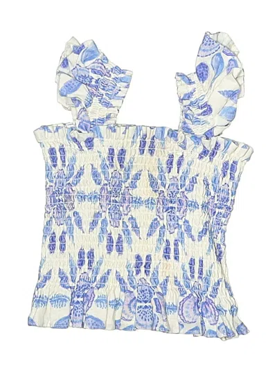 Pre-owned Hill House Kids' Sleeveless Blouse In Blue