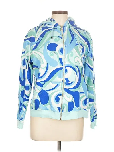 Pre-owned Hill House Zip Up Hoodie In Blue