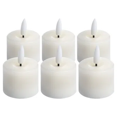 Hill Interiors Luxe Collection Natural Glow Led Tealight Candles In White