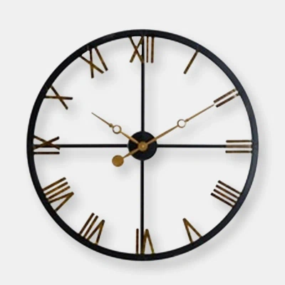 Hill Interiors Skeleton Station Clock (one Size) In Black