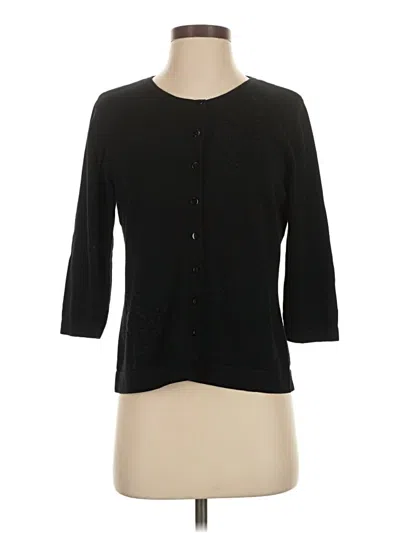Pre-owned Hillard & Hanson Cardigan Sweater In Black