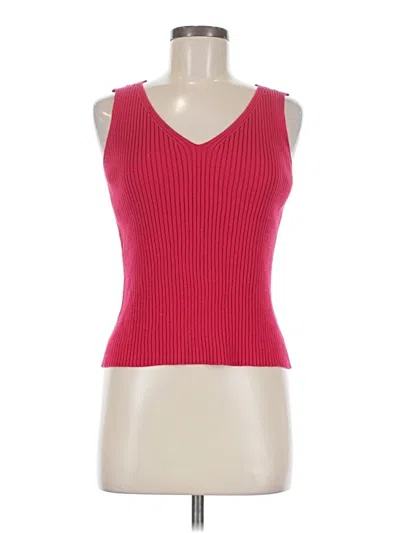 Pre-owned Hillard & Hanson Sweater Vest In Red