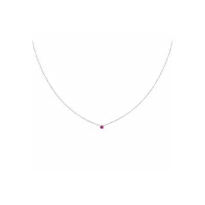 Hillary Alexandria Women's Silver Sample Sale: Rhodolite Vi Necklace