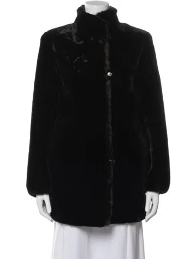 Pre-owned Hillmoor Vintage Sealane By  Fur Jacket In Black