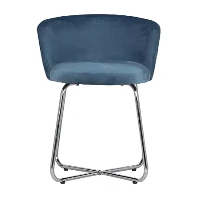 Hillsdale House Marisol Vanity Stool In Blue