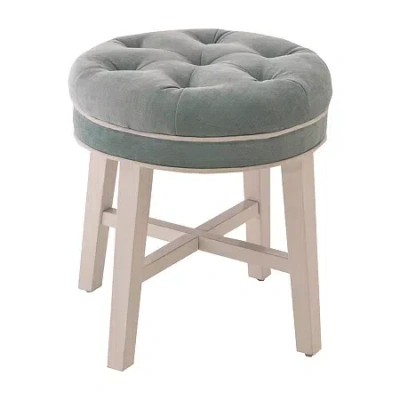 Hillsdale House Vanity Stool In White