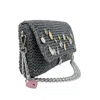 Hilo De Mar Women's Agarimo Hand Knitted Recycled Cotton Bag With Medals - Silver In Silver