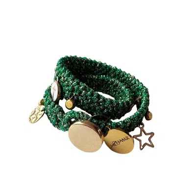 Hilo De Mar Women's Double Bracelet In Green