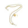 Hilo De Mar Women's Gold / Silver Hand-made Gold & Silver Chain With Padlock And Key - Medium Size In Multi