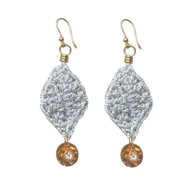 Hilo De Mar Women's Leaf Earring With Charms - Silver In Metallic