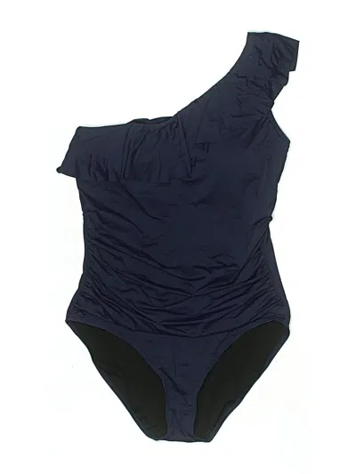 Pre-owned Hilor One Piece Swimsuit In Blue