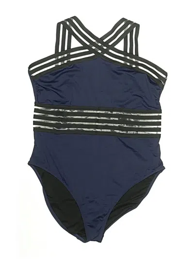 Pre-owned Hilor One Piece Swimsuit In Blue
