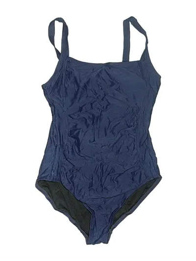Pre-owned Hilor One Piece Swimsuit In Blue