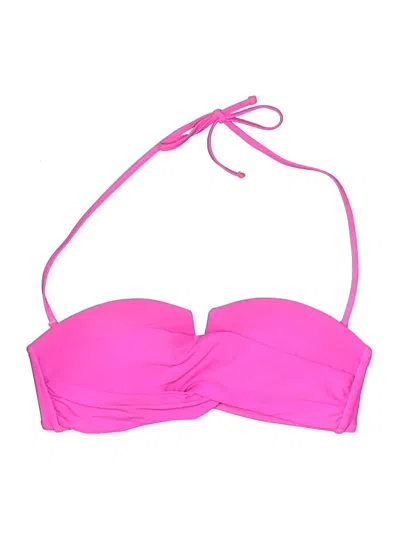 Pre-owned Hilor Swimsuit Top Pink Swimwear