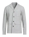Hiltl Man Blazer Light Grey Size Xxl Cotton, Elastane In White