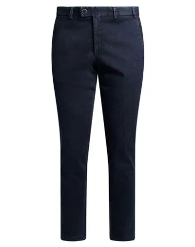 Hiltl Man Pants Blue Size 33 Cotton, Elastane In Black