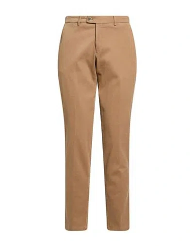 Hiltl Man Pants Camel Size 34 Cotton, Elastane In Beige
