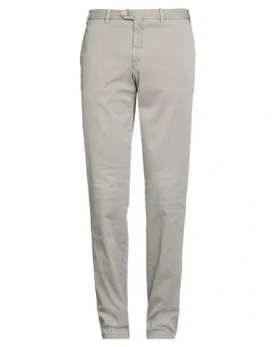 Hiltl Man Pants Grey Size 38 Cotton, Elastane