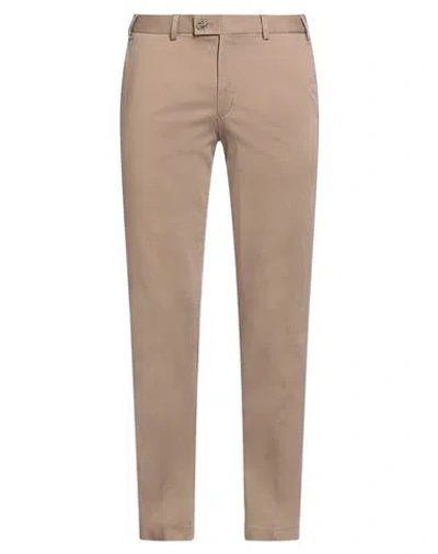 Hiltl Man Pants Khaki Size 40 Cotton, Elastane In Brown