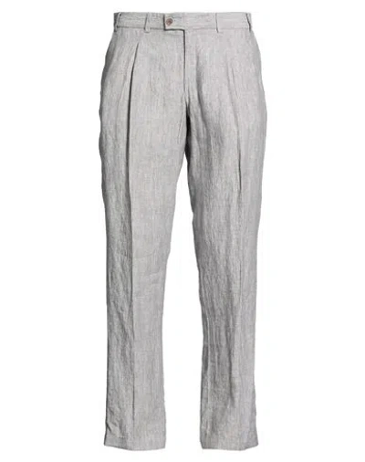 Hiltl Man Pants Light Grey Size 33 Linen
