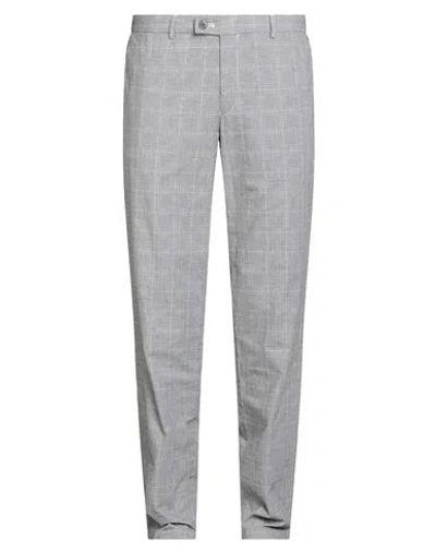 Hiltl Man Pants Light Grey Size 38 Cotton, Elastane In Gray