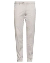 Hiltl Man Pants Light Grey Size 38 Cotton, Elastane In Neutral