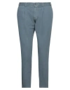 Hiltl Man Pants Slate Blue Size 34 Cotton, Elastane In Blue