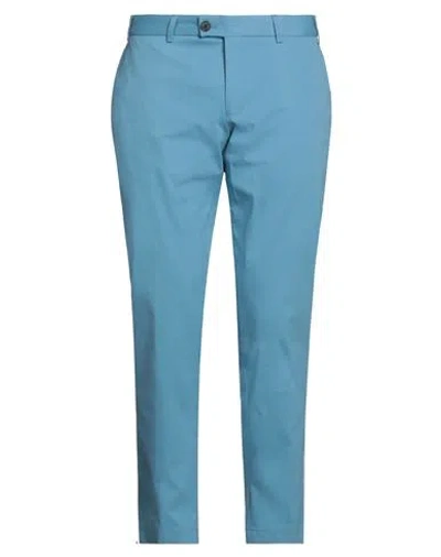 Hiltl Man Pants Pastel Blue Size 42 Cotton, Nylon, Elastane