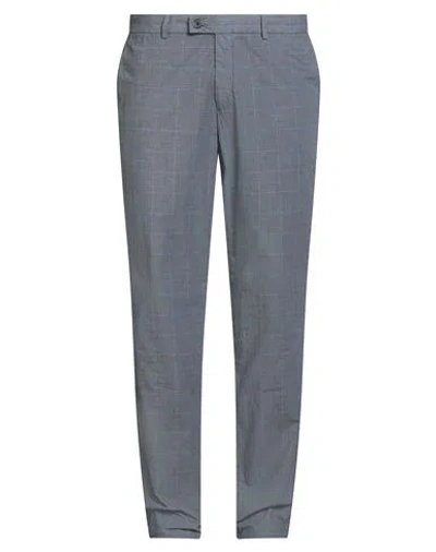 Hiltl Man Pants Slate Blue Size 42 Cotton, Elastane In Gray