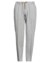 Hiltl Man Pants Grey Size 40 Cotton, Elastane In Gray