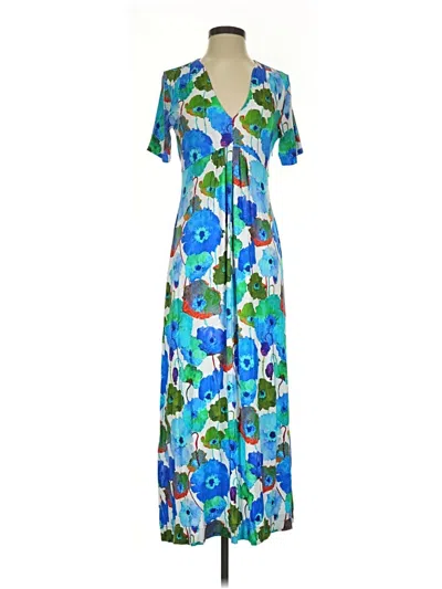 Pre-owned Hilton Hollis Casual Dress In Blue