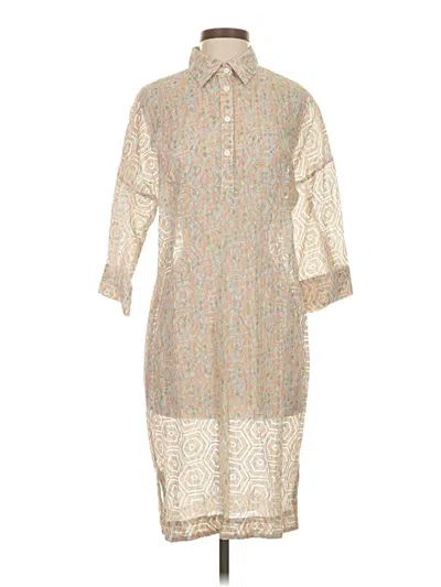 Pre-owned Hilton Hollis Casual Dress In Tan