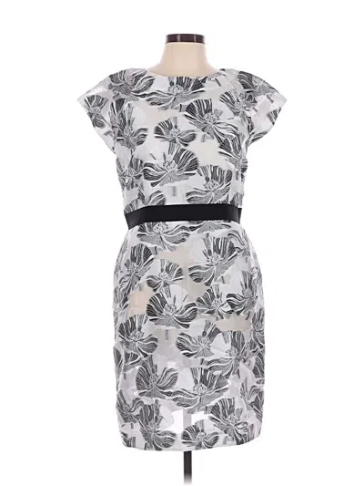 Pre-owned Hilton Hollis Cocktail Dress In Gray
