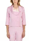 Hilton Hollis Liquid Suiting Jacket In Petal In Pink