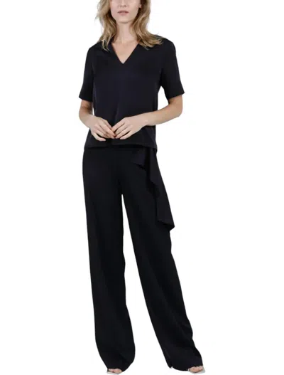 Hilton Hollis Printemps Sateen Pants In Midnight In Black