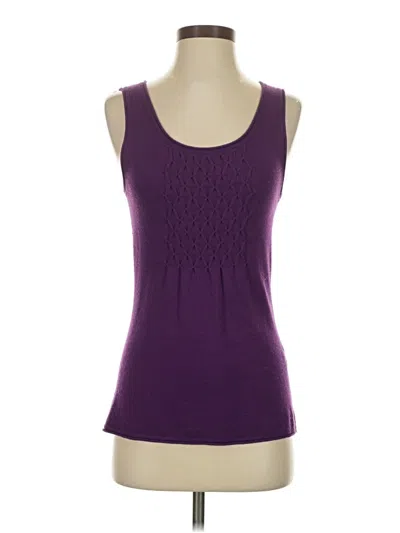 Pre-owned Hilton Hollis Sweater Vest In Purple