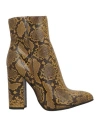 Hilya Woman Ankle Boots Mustard Size 7 Leather