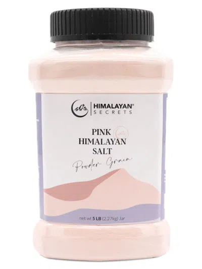 Himalayan Secrets Kids' Powder Pink Himalayan Salt Jar In White