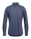 Himon's Man Shirt Blue Size 15 ¾ Cotton In Blue