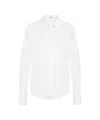 Himon's White Shirt With Kent Collar And Buttoned Cuffs In White