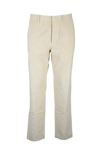 Hindustrie Cotton Trousers - Beige In Gray