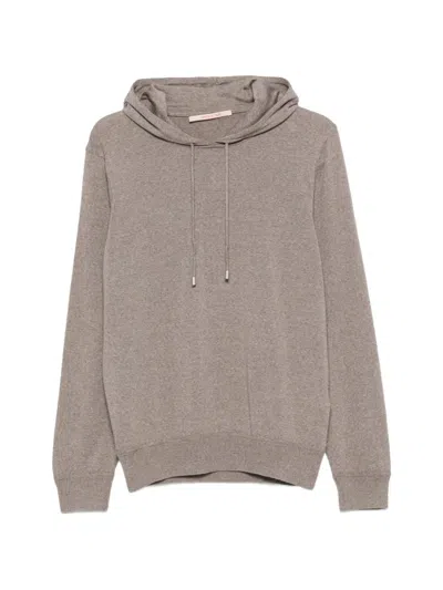 Hindustrie Drawstring-detail Hoodie In Gray