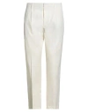 Hindustrie Man Pants Off White Size 38 Cotton In White