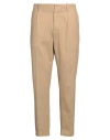 Hindustrie Man Pants Sand Size 38 Cotton In Beige