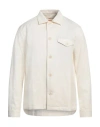 Hindustrie Man Shirt White Size 40 Cotton, Linen