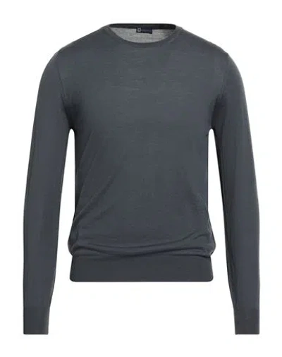Hindustrie Man Sweater Slate Blue Size 36 Merino Wool